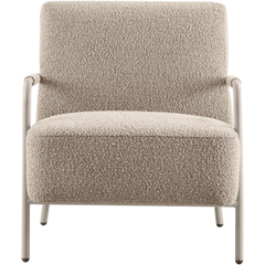 Fauteuil Posano bouclé beige