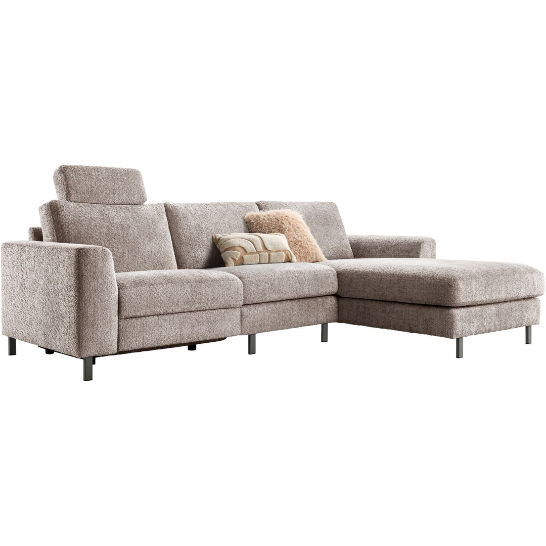 Hoekbank rechts Totham bruin relaxfunctie supreme comfort