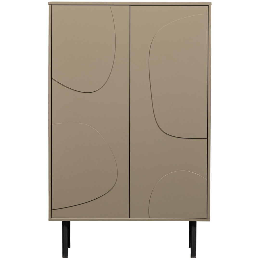 Opbergkast Atri 135x85x40 cm taupe