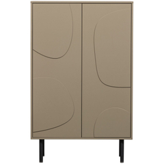 Opbergkast Atri 135x85x40 cm taupe
