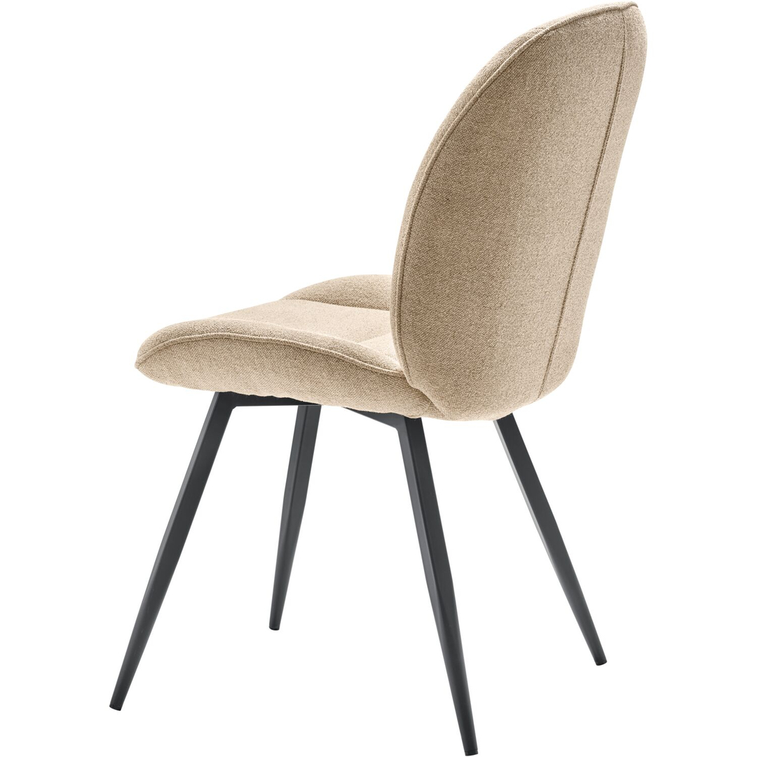 Eetkamerstoel Domeno bouclé beige