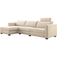 Hoekbank links Licato naturel relaxfunctie premium comfort