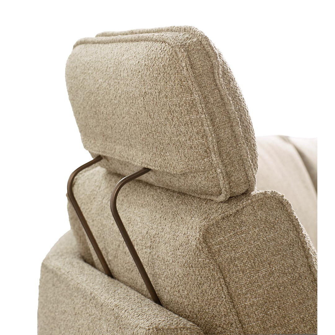 Hoekbank rechts Licato taupe relaxfunctie excellent comfort