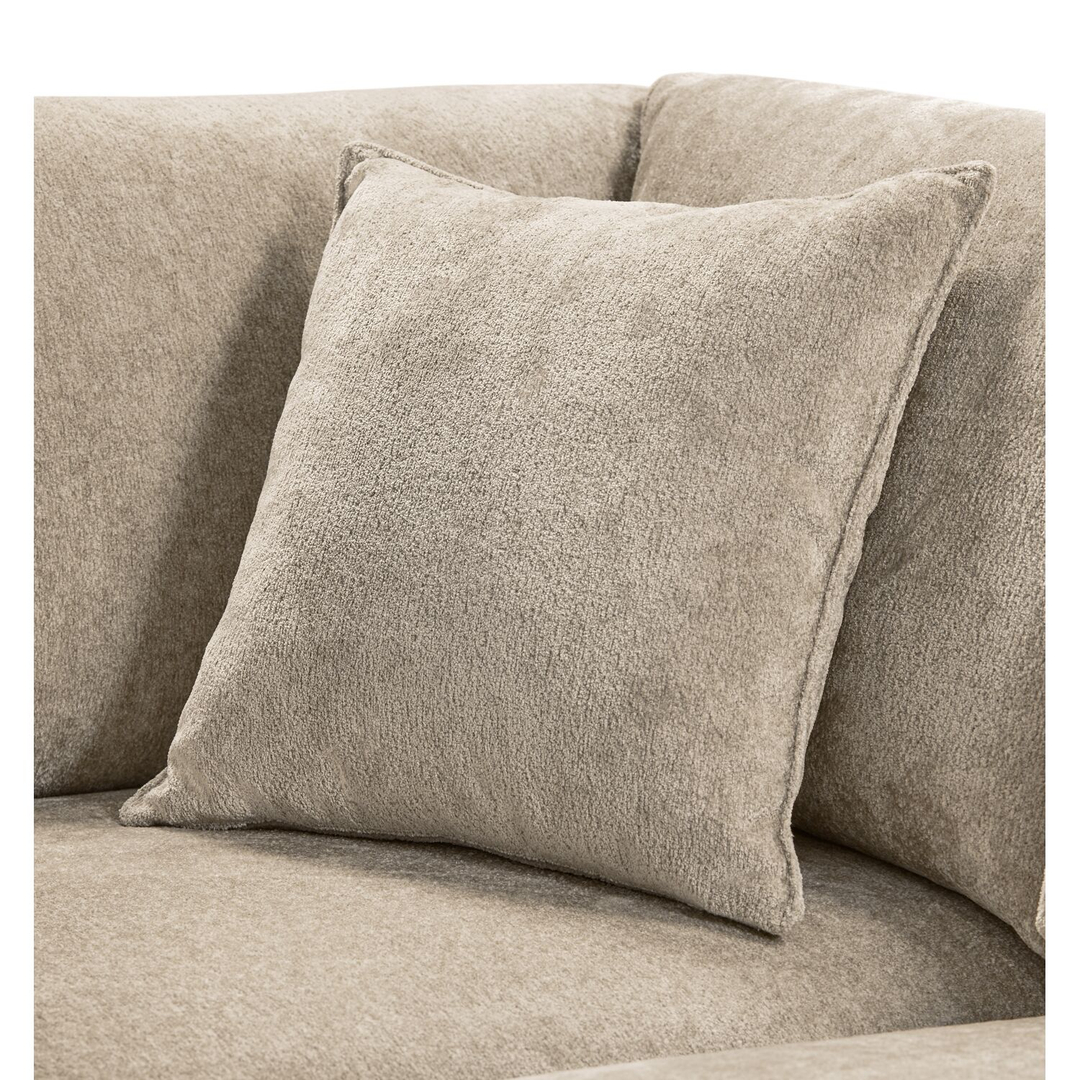 Hoekbank rechts Licato taupe relaxfunctie excellent comfort hocker
