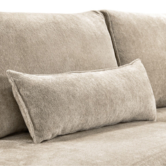 Hoekbank rechts Licato taupe relaxfunctie excellent comfort hocker