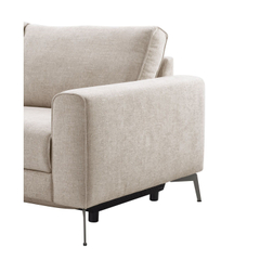 Hoekbank Linoza naturel relaxfunctie rechts premium comfort