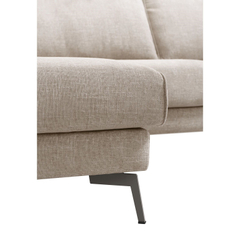 Hoekbank Linoza naturel relaxfunctie rechts premium comfort