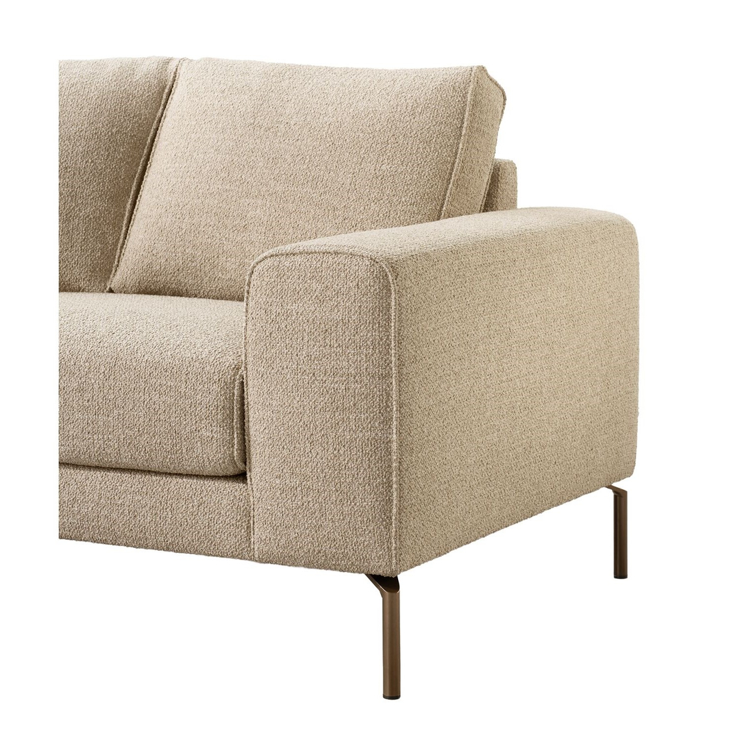 Hoekbank links Linoza taupe supreme comfort
