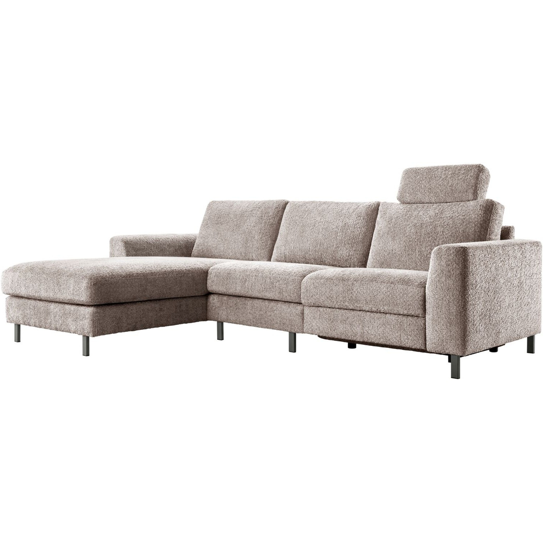 Hoekbank links Totham bruin relaxfunctie basic comfort