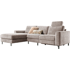 Hoekbank links Totham bruin relaxfunctie basic comfort