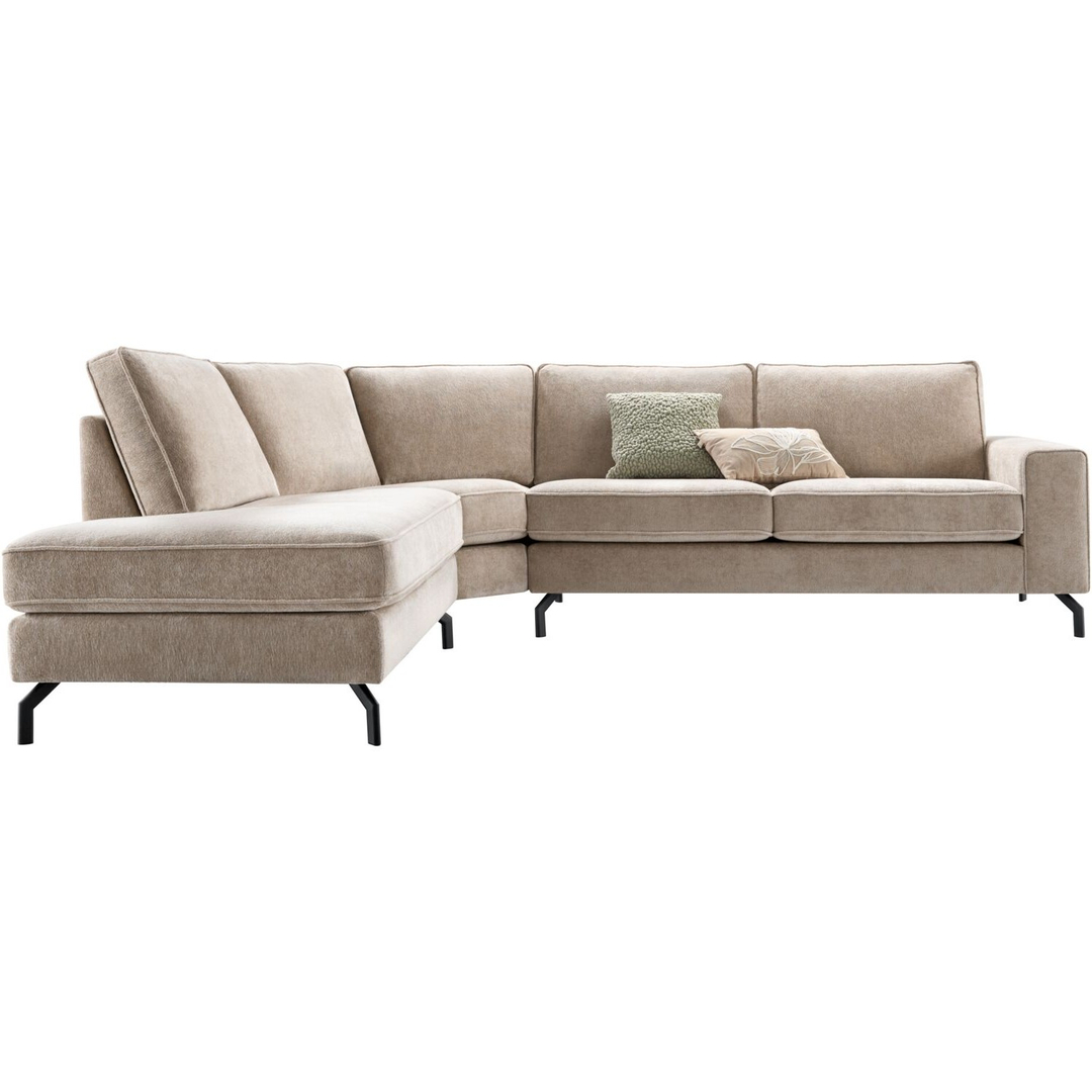 Hoekbank links Totham taupe basic comfort