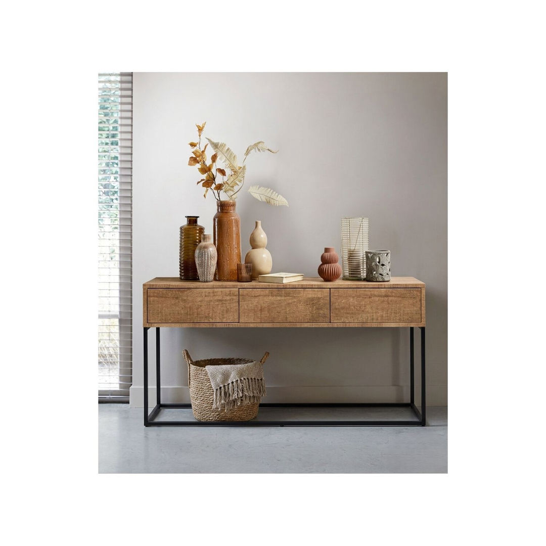 Sidetable Parete 150x40 cm rechthoekig bruin