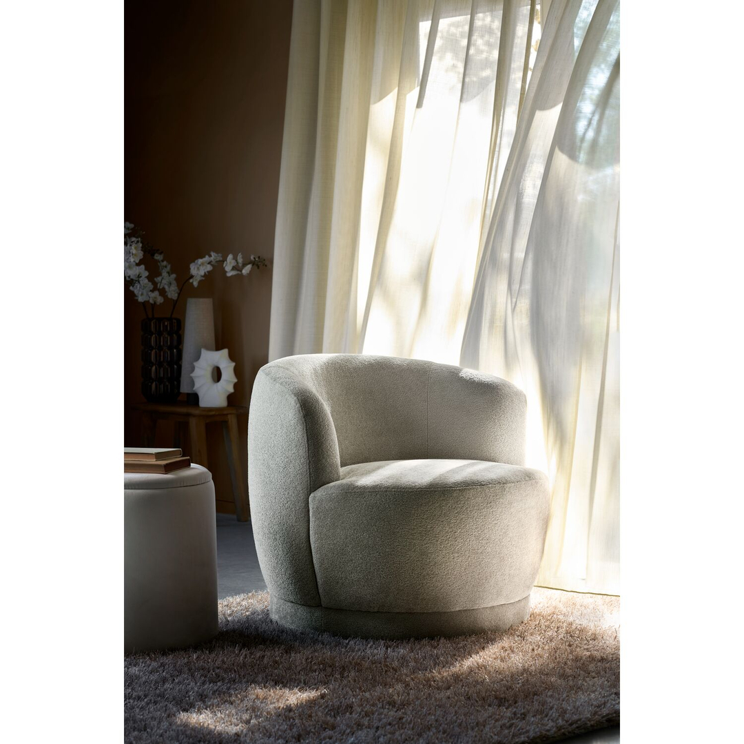 Draaifauteuil Fiumi naturel