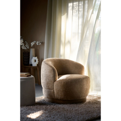 Draaifauteuil Tenna lichtbruin