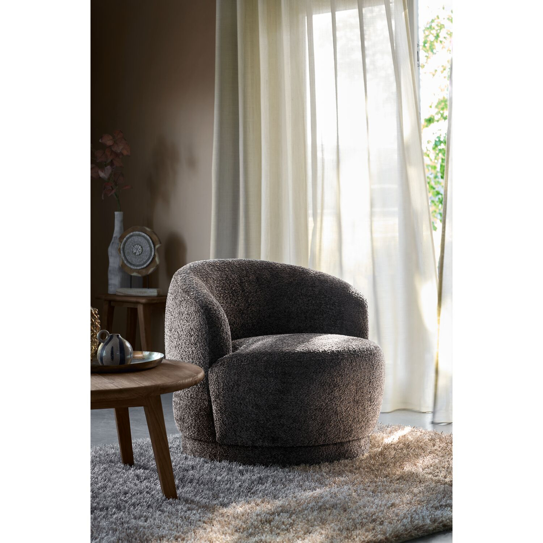 Draaifauteuil Tenna bruin