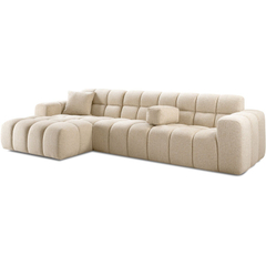 Hoekbank links Tirato beige premium comfort