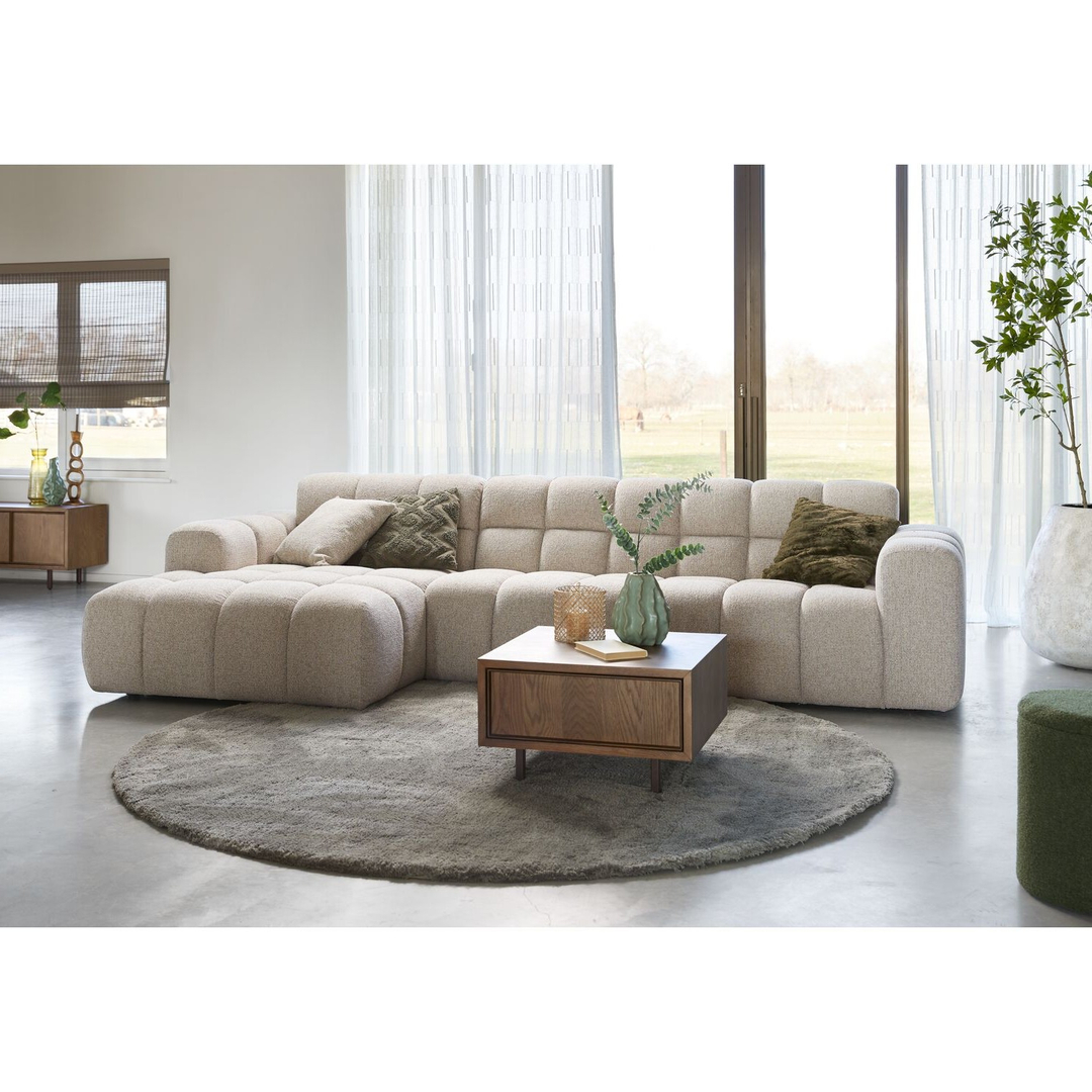 Hoekbank links Tirato beige premium comfort