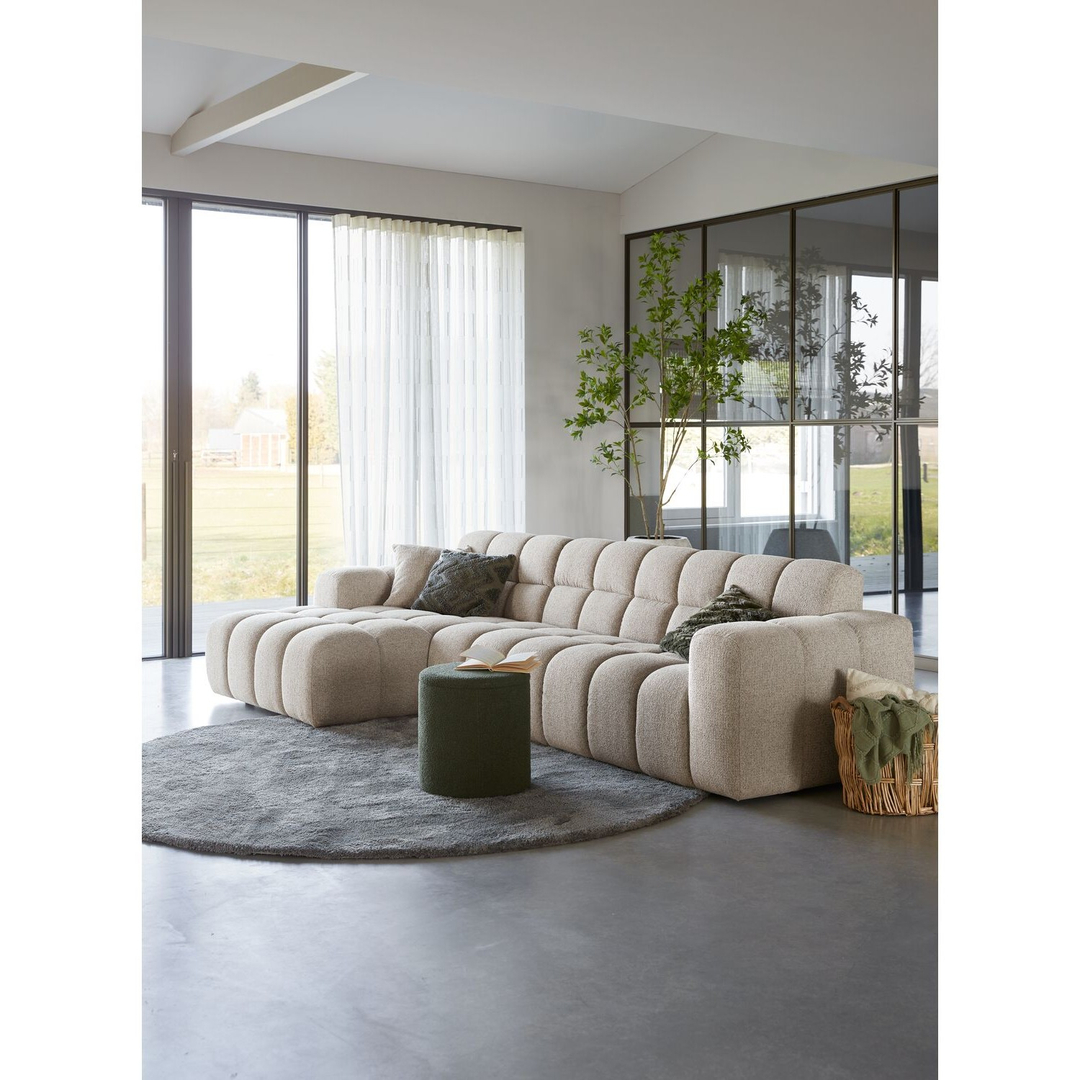 Hoekbank links Tirato beige premium comfort