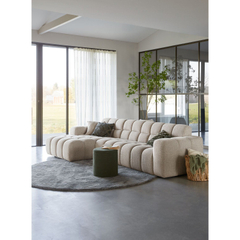 Hoekbank links Tirato beige premium comfort