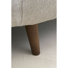 Hoekbank rechts Tilde bouclé grijsbeige basic comfort