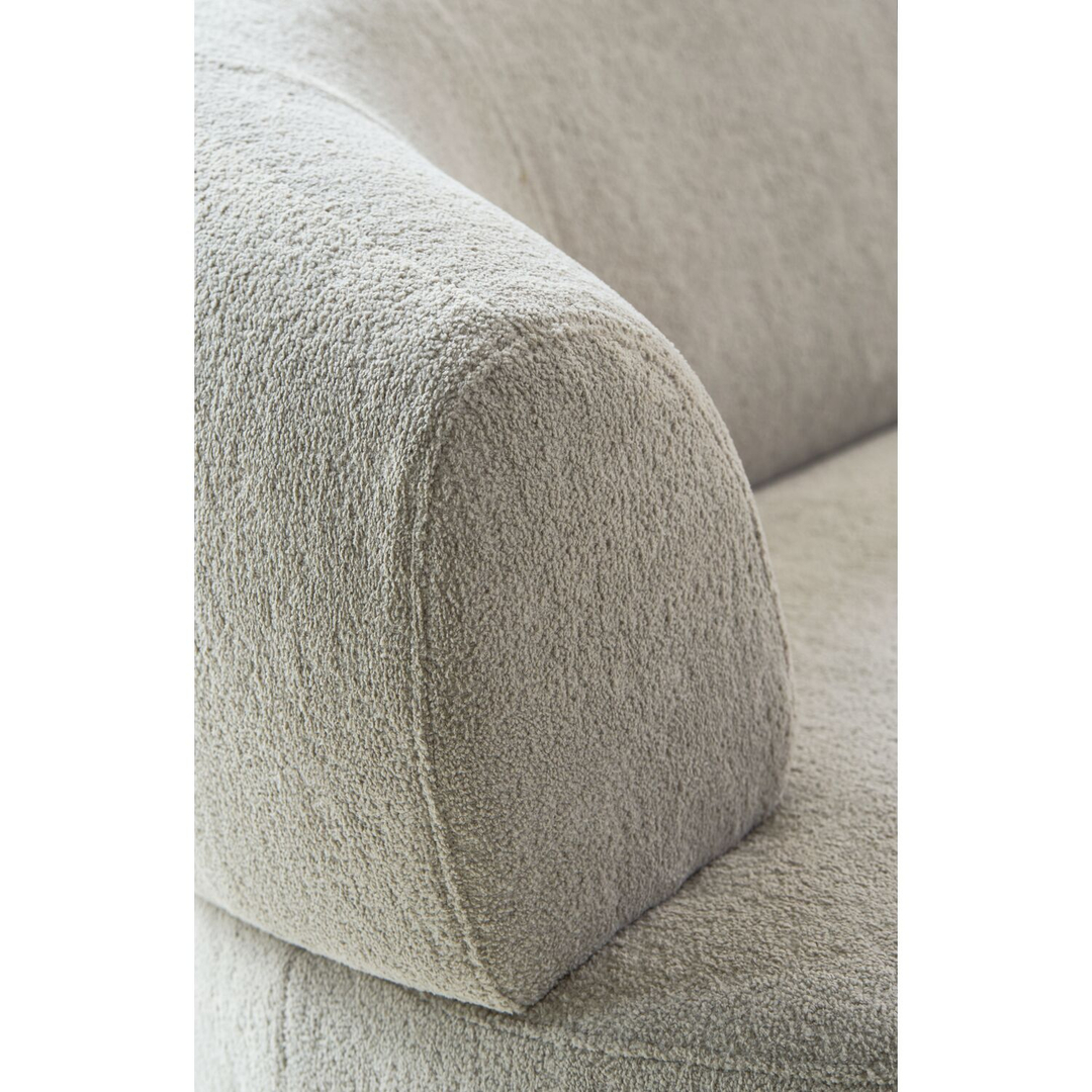 Hoekbank rechts Tilde bouclé grijsbeige basic comfort