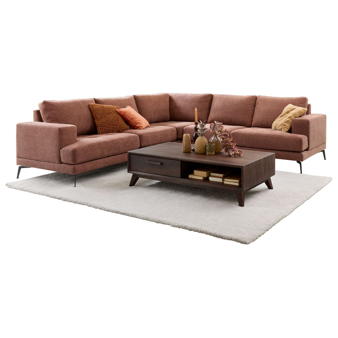 Hoekbank Acante roestbruin supreme comfort 