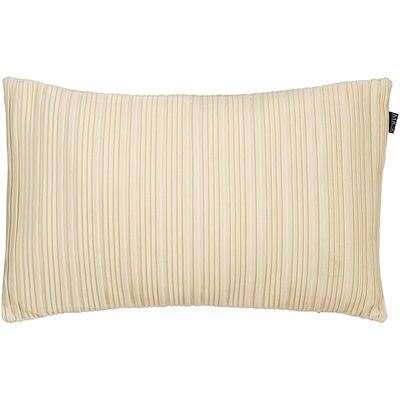 Sierkussen Liscia 55x34 cm beige met ribstructuur