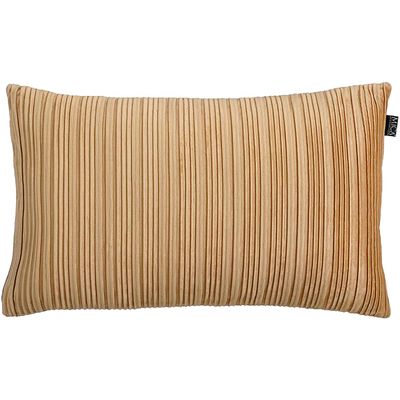 Sierkussen Liscia 55x34 cm lichtbruin met ribstructuur