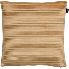 Sierkussen Liscia 45x45 cm lichtbruin met ribstructuur