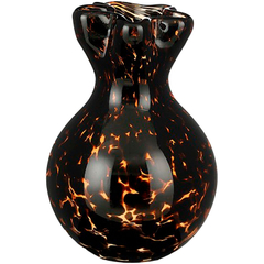 Vaas Liscia 19 cm hoog zwart glas