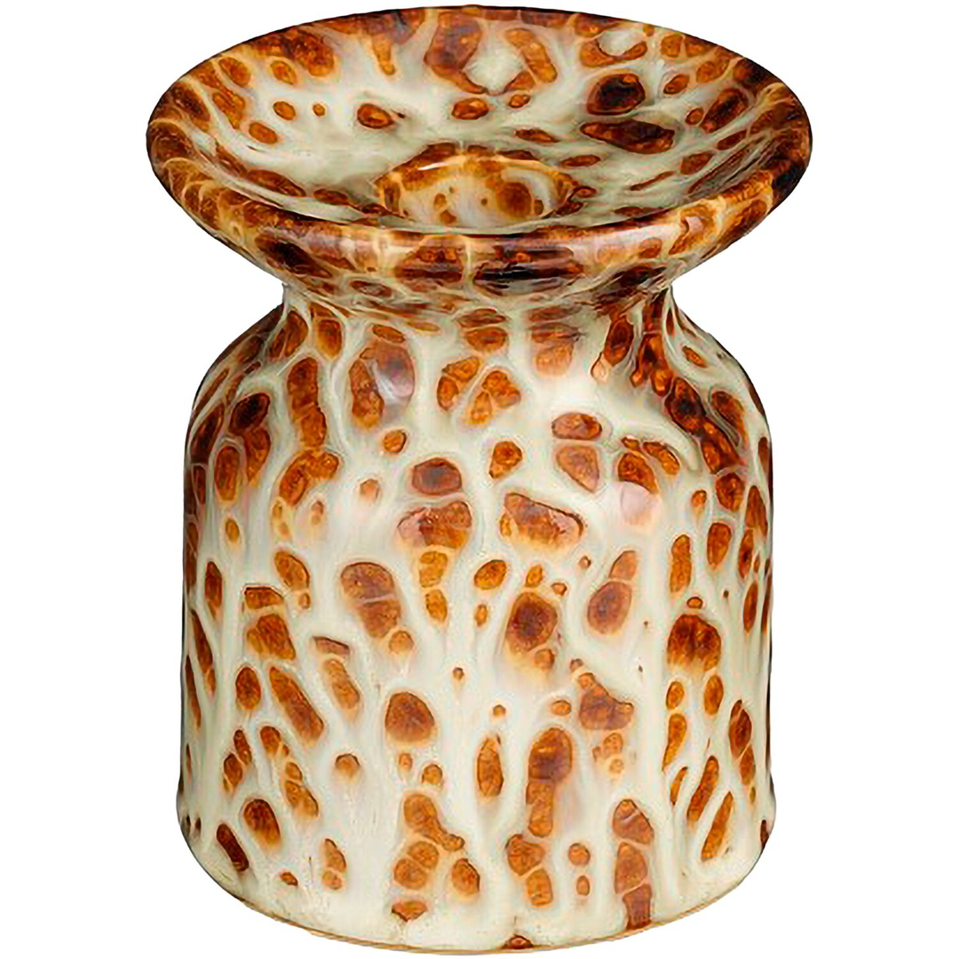 Kandelaar Liscia 10 cm hoog bruin