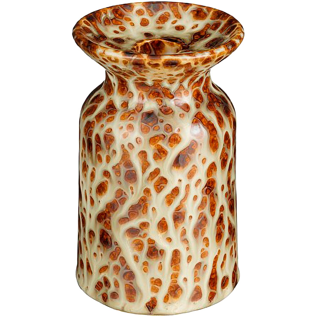 Kandelaar Liscia 14 cm hoog bruin