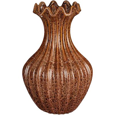 Vaas Liscia 35 cm hoog bruin