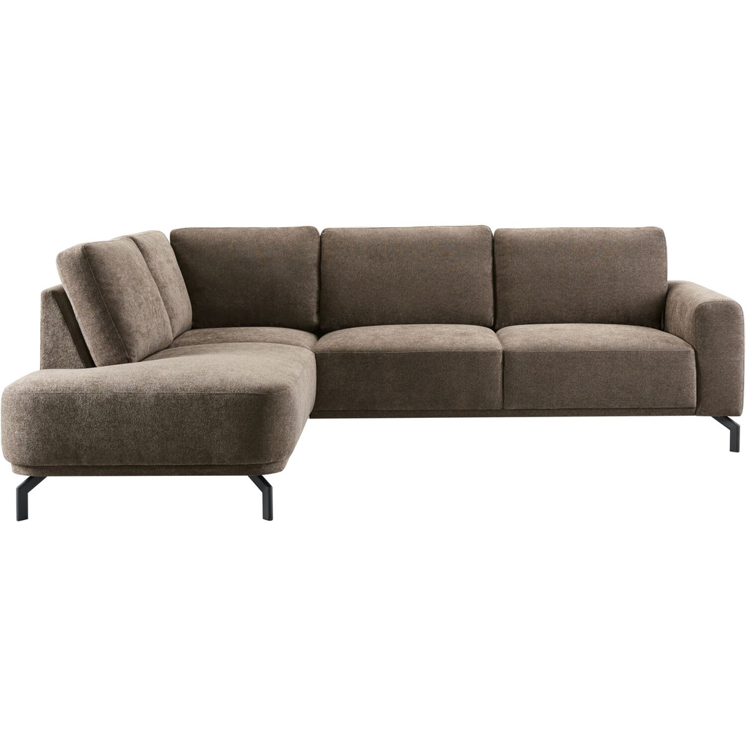 Hoekbank links Vanetti donkerbruin basic comfort