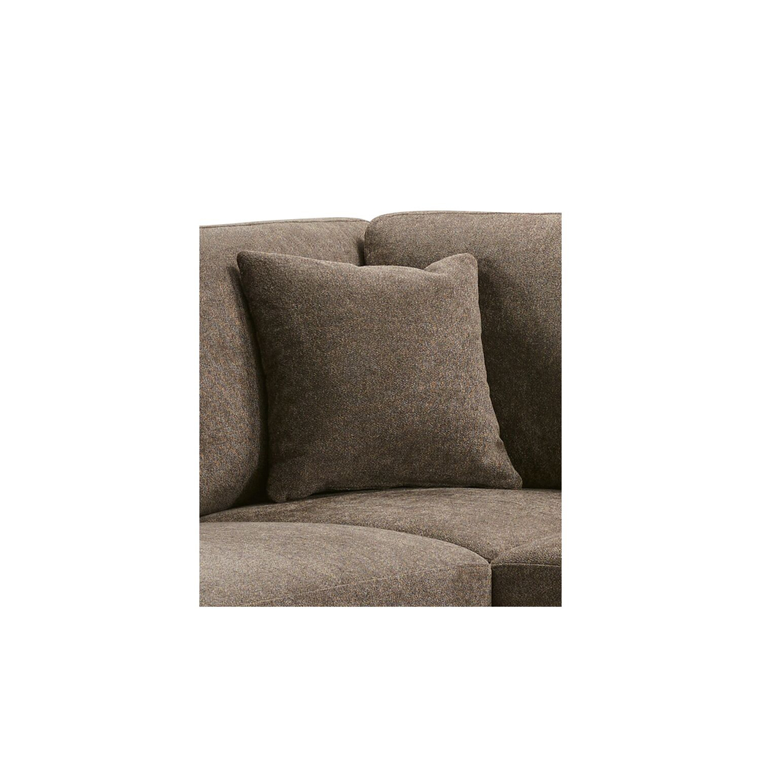 Hoekbank links Vanetti donkerbruin basic comfort