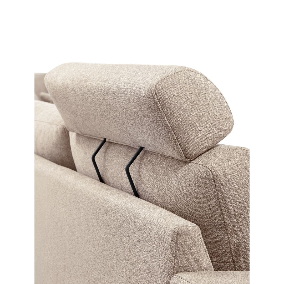Hoekbank links Vanetti beige basic comfort