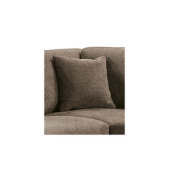 Hoekbank rechts Vanetti donkerbruin met hoofdsteun basic comfort