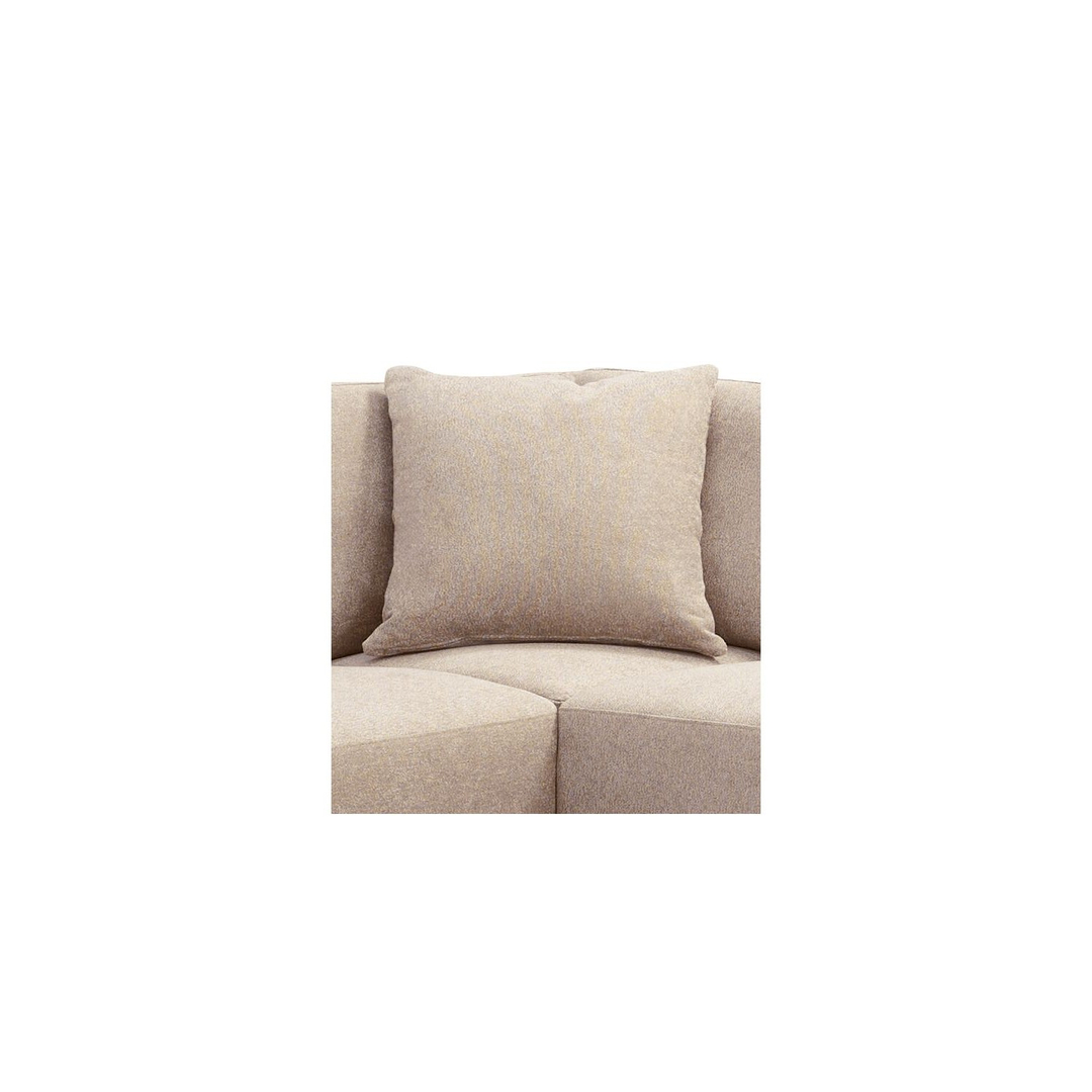 Hoekbank links Vanetti beige met hoofdsteun basic comfort