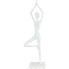 Decoratiebeeld Secchia ballerina 39 cm hoog wit
