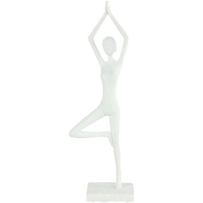 Decoratiebeeld Secchia ballerina 39 cm hoog wit