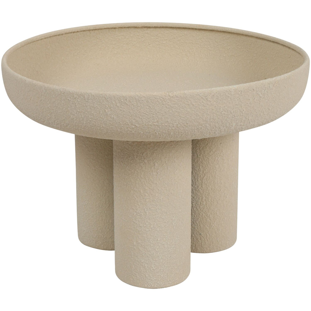 Decoratieplateau Secchia 25x25x17,5 cm beige