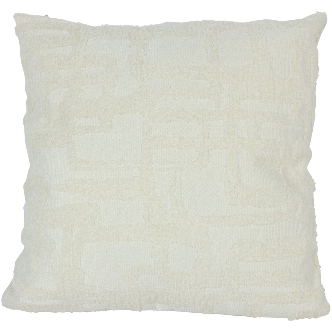 Sierkussen Secchia 45x45 cm wit