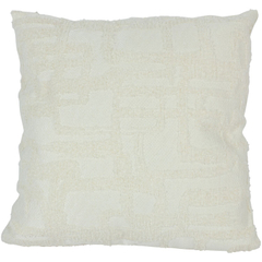 Sierkussen Secchia 45x45 cm wit