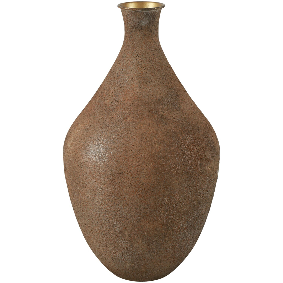 Vaas Secchia 52 cm hoog roestbruin