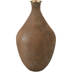 Vaas Secchia 52 cm hoog roestbruin