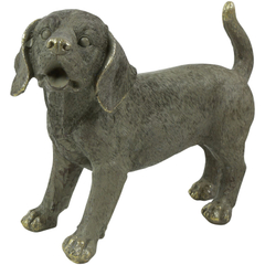 Decoratiebeeld Secchia hond grijs