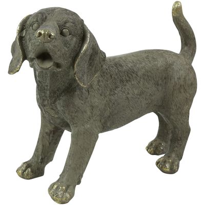 Decoratiebeeld Secchia hond grijs