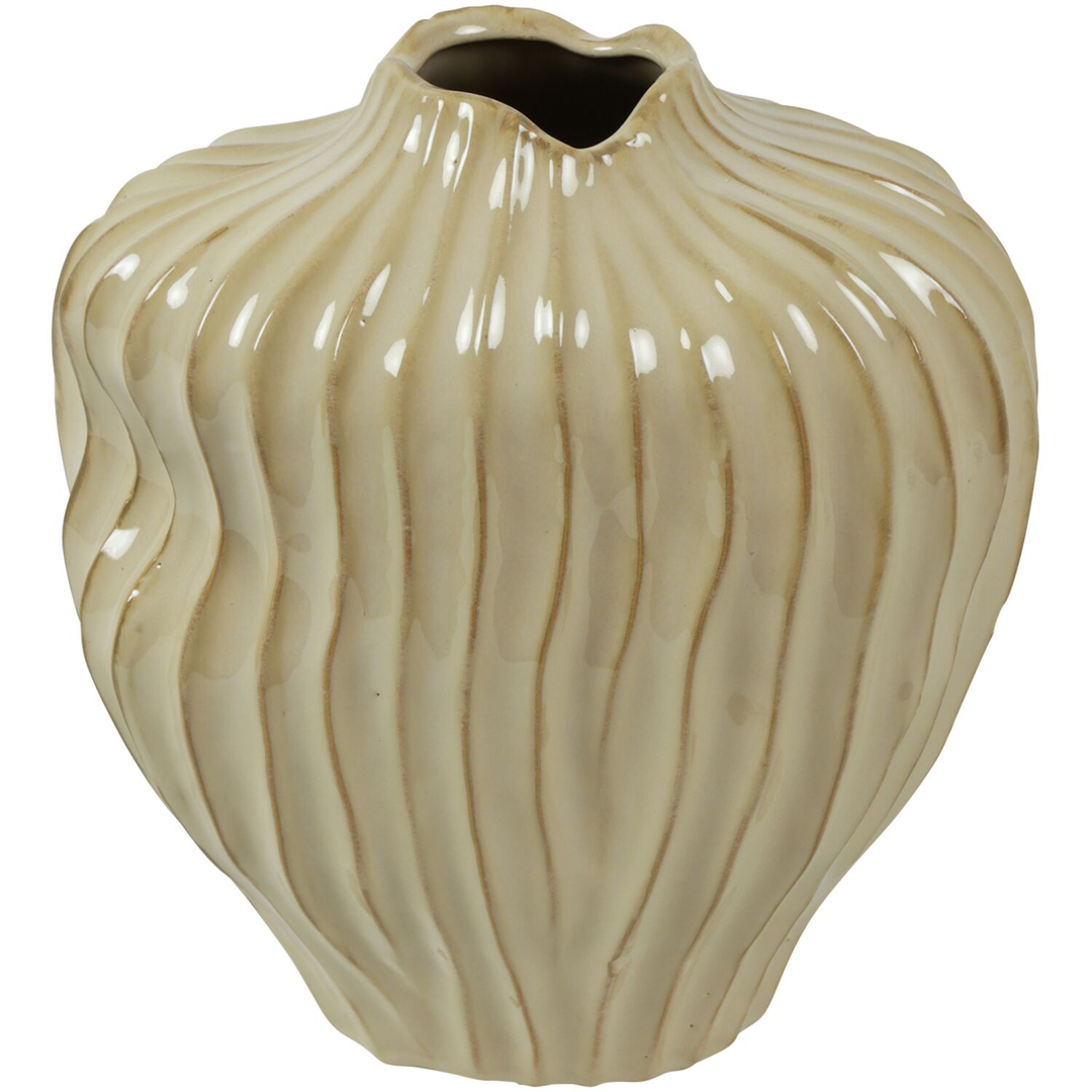Vaas Secchia 35 cm hoog crème