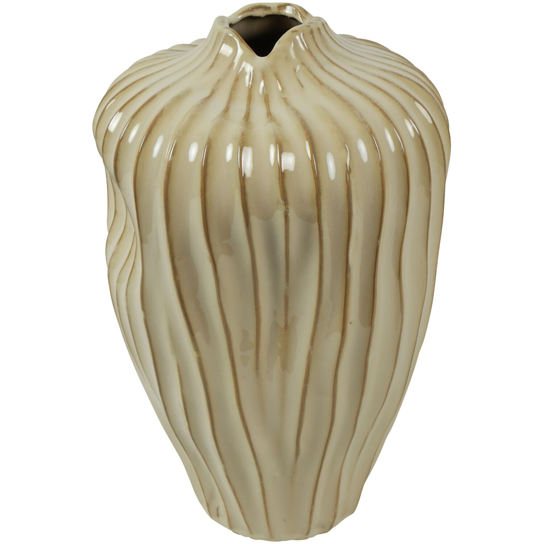 Vaas Secchia 40 cm hoog crème