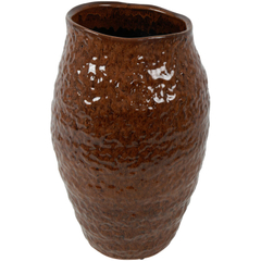 Vaas Secchia 38 cm hoog bruin